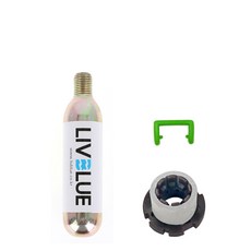 팽창식 구명조끼 가스 교체 CO2 실린더 보빈 세트 20g, 21g+보빈