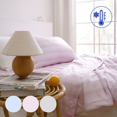 플로라 딥핑쿨 냉감 여름 차렵이불 패드세트 Q