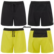 [국내배송] 미즈노 4CUT RUNNING WOVEN PANTS 블랙 라임 캐주얼 남성용 반바지