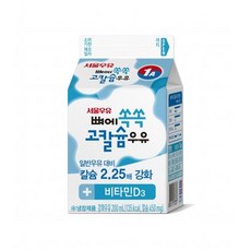 고칼슘우유 서울우유 200ml 냉장, 1개