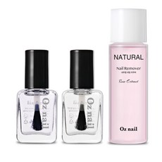 오즈네일 매니큐어 기초네일 3종 세트 리무버100ml & 베이스8ml & 탑8ml