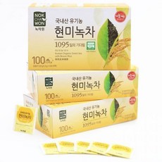 녹차원 유기농 현미녹차 1.2g x 100티백 x 3, 5개, 100개입