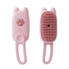 애완동물 스팀 브러시 강아지 빗 빗질 전기 스프레이 고양이 털, 1개