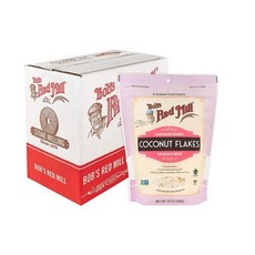 Bobs Red Mill 재밀봉할 수 있는 무가당 코코넛 플레이크 2835g10온스 4팩