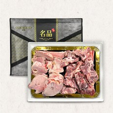 [육진담] 한우 사골 잡뼈 보신세트 사골 2kg+잡뼈2kg 총4kg (몸보신 곰탕용 소뼈 선물세트), 1개