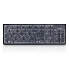 라온하우스 [삼성물산] 유선키보드 / USB 키스킨포함 멤브레인, 블랙, 355568