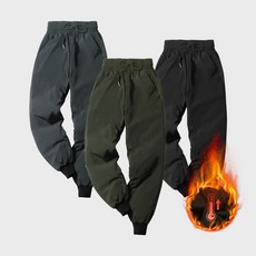 화이트빌딩 / 겨울 남자 배달바지 바이크팬츠 오토바이 조거팬츠 방, 블랙