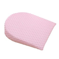 JC 아기 웨지 베개 탈착식 커버 부드러운 삼각형 베개 모유 수유 베개, 43cmx45cm, 폴리에스테르, 분홍색