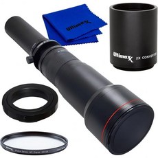 Ultimaxx 6501300mm w 2X 13002600 Telephoto Zoom Lens Set for Canon EOS 7D 6D 5D 5Ds 1Ds 80D 77D 70