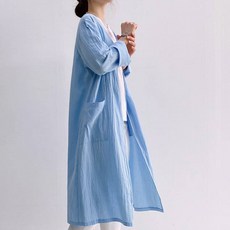 남자린넨롱가디건