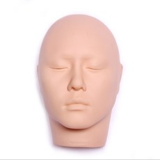 속눈썹연장 메이크업 교육실습용 얼굴 마네킹 헤드 마네킹(홀더 포함 X)