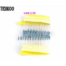 자동차 부품 호환용 자동차 에어백 저항 칩 세트 (1/4W 2.7R) 교체 100 개/가방, 03 500PCS