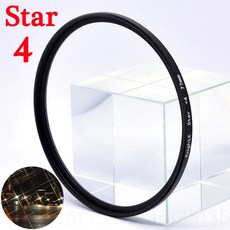 KnightX FLD UV CPL ND 스타 카메라 필터 소니 니콘용 52mm 58mm 67mm 사진 d5500 2000d 1200d 60d 세트, 1개, 53) Star 4X - 62MM