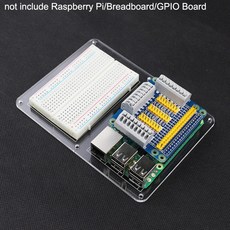 라즈베리파이 3 Raspberry Pi Acrylic Mounting Plate made for 400 Tie Point Breadboard [A00041044], 01-상품선택-41044