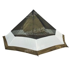 동계캠핑텐트 겨울 대형 리빙쉘 면텐트 파이어쉘터, 세미이너텐트(막대없음)