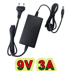 순흥전기어댑터 9V 어댑터 모음 9V 0.35A ~ 4A 까지 생산 아답터 직류전원장치, 9V 3A 전원선일체형