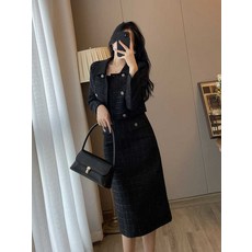 원피스 트위드 잇츠 라인 옷차림 상견례 힙트