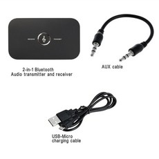 블루투스 5.0 오디오 송신기 수신기 3.5mm AUX 잭 RCA USB 동글 자동차 PC TV 헤드폰 스피커 스테레오 음악 무선 어댑터, [01] Built-in Battery, [01] Built-in Battery, 1개
