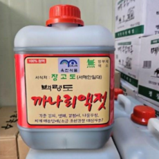 안가네젓갈 백령도 생젓국 까나리 액젓 100%원액 4.5kg, 1개