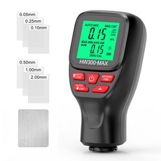자동차 페인트 코팅 두께 게이지 전기 매끼 테스터 HW-300 0-2000UM Fe 및 필름, 한개옵션2