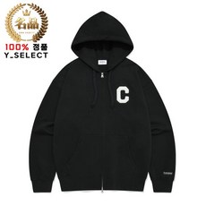 커버낫 C로고 후드 집업 블랙