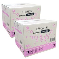 기분좋은날 핸드타올 컴팩트 무형광 5000매핸드타올 Compact, 2개