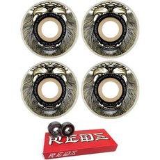 54mm 본즈 휠 펠리페 구스타보 XF V1 마네 스케이트보드 - 베어링 포함 99a 8mm 슈퍼 레드 스케이트 등급 8 팩 2개 품목 번들