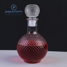 디캔터 1000ml 유리 디켄터 와인 디캔팅 위스키 디켄팅 소주 디캔딩 양주 디켄딩 병 뚜껑 마개 용기, 1개