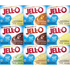 JELL O 젤로 슈가프리 인스턴트 푸딩 만들기 믹스 9팩 바나나푸딩, 9개