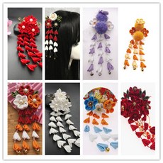 기모노악세사리 유카타 헤어핀 일본헤어 Japanese vintage handmade SAKURA tael Hair clip hairpin acceories for kimono ha