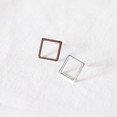 실버스퀘어귀걸이