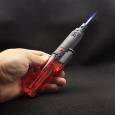 방풍 제트 토치 라이터 터보 플라스틱 Lgnition 시가 파이프 주방 부탄 라이터 색상 무작위로 보낸|성냥|