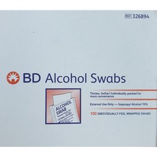 (병원에서 쓰는 스왑)벡톤디킨슨 BD 알콜스왑(이소프로판올) 100매입, 2박스