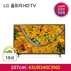 LG UHD TV 43UR340C9ND 107cm 43형 울트라HD, 스탠드형, 방문설치