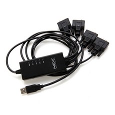 넥스트 NEXT-RS232 4P RS232 to USB 시리얼 4포트 케이블 1.8M, 1개