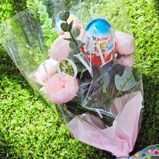 킨더조이 포장 투명 케이스 5set 초콜릿 꽃다발 만들기, 1세트