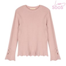 수스 수스 소매 진주 라운드 니트 PK