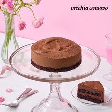 [도착보장] 베키아에누보 파베 초콜릿 생크림 케이크 500g + 하트초 증정