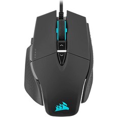 Corsair M65 RGB 울트라 조정 가능한 FPS 게이밍 마우스 Marksman 26 000 DPI 광학 센서 광학 스위치 AXON 하이퍼 프로세싱 기술 센서 퓨전 컨트, M65 울트라 와이어, 블랙