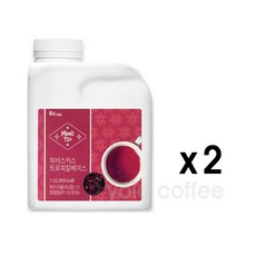 흥국에프엔비 히비스커스 트로피칼베이스 1L히비스커스트로피컬 (아이스포장), 2개, 1L