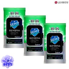 SEMT 살균99.9% 세정살균티슈 향긋 플로럴향 50매입, 3개