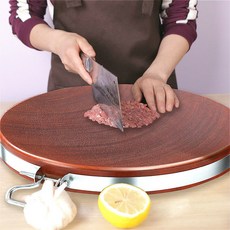 Jtengsys 베트남 도마 판넬 곰팡이 방지 항균 원형 철 도마 판넬 정종 도마 판넬 판넬 실목 가용, 철권 [초강 저항], 1개