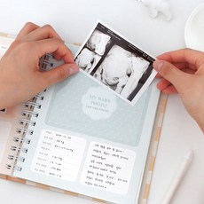 딜리고 처음 아기 초음파앨범 태아 초음파앨범다이어리 아기초음파사진앨범, 도트