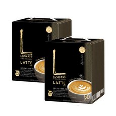 남양 루카스나인 시그니처 라떼 믹스커피 50T (100T) 맛있는 커피 편의점 사무실, 14.9g, 50개입, 2개