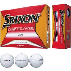 DUNLOP (던롭) 골프 공 SRIXON DISTANCE 골프 공 2018 년 모델 1 다스 (12 개들이) 화이트