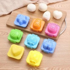 귀여운 만화 밥 공 몰드 계란 링 도시락 토끼 곰 물고기 장식 도구 스시, 5. rabbit random color, 1개