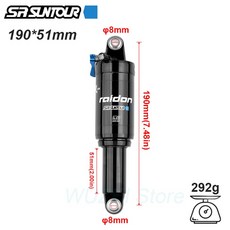 리어샥 에어샥 리어서스펜션 부품 호환 공기 충격 흡수 장치 잠금 장치 포함 165190200mm mtb 내리막 코일, 190mm, 01 190mm