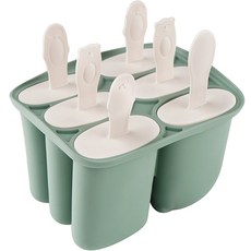 파스텔톤 국산 실리콘 6구 아이스크림 틀, 0 1, 1세트