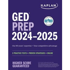 (영문도서) GED Test Prep 2024-2025: 2 Practice Tests + Proven Strategies + Online Paperback