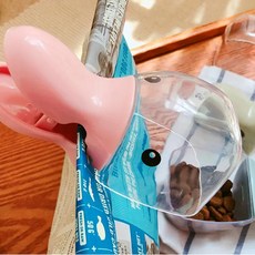 강아지 소형견용 다기능 스푼 물 고양이 분수 그릇 개 밥그릇, 1개, 4.Pink